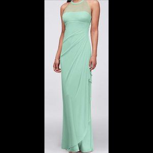 David's Bridal Bridesmaid Dress (F15662) / Mint / Size: 8